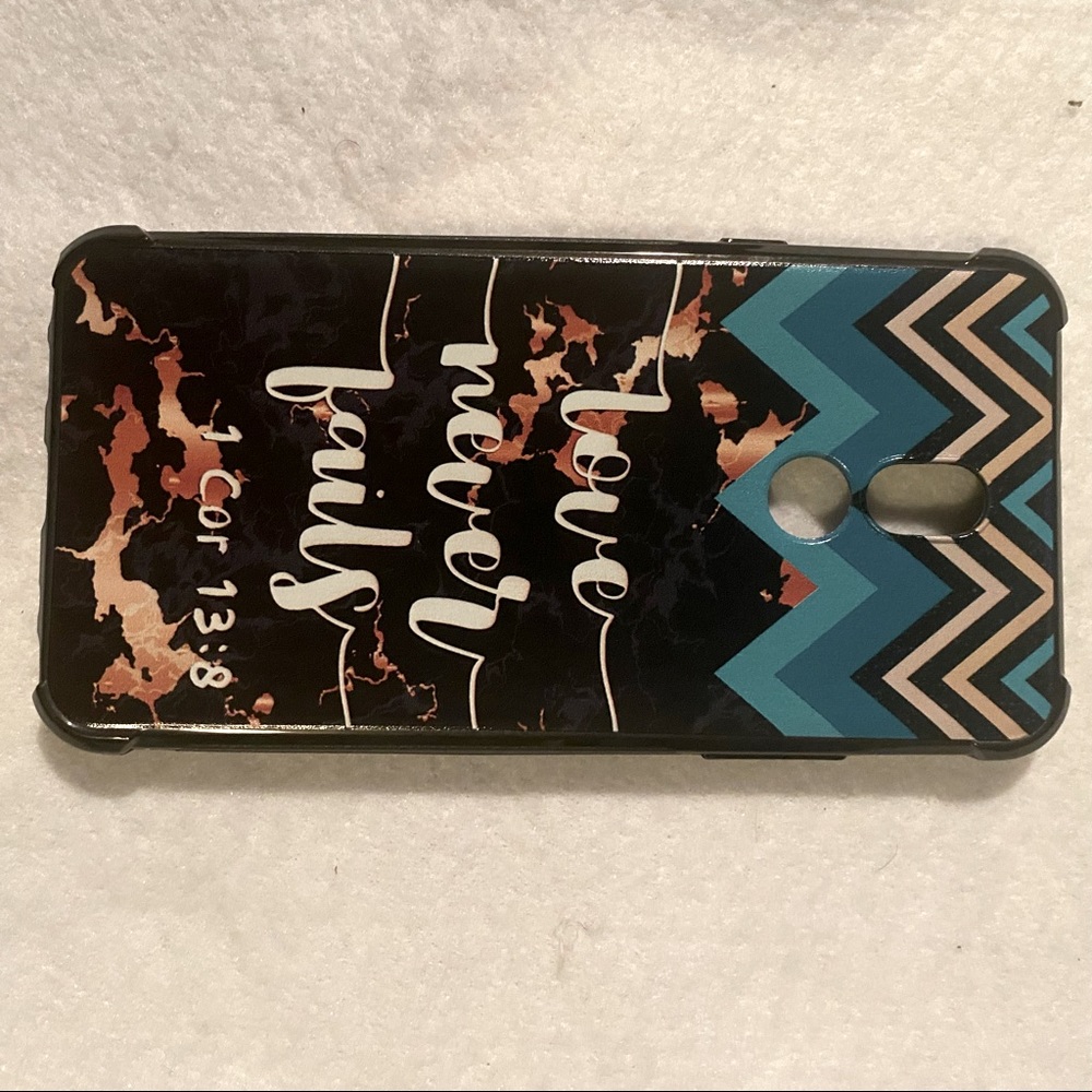 LG Stylo 5 cases With reinforcement protector Love never fails logo